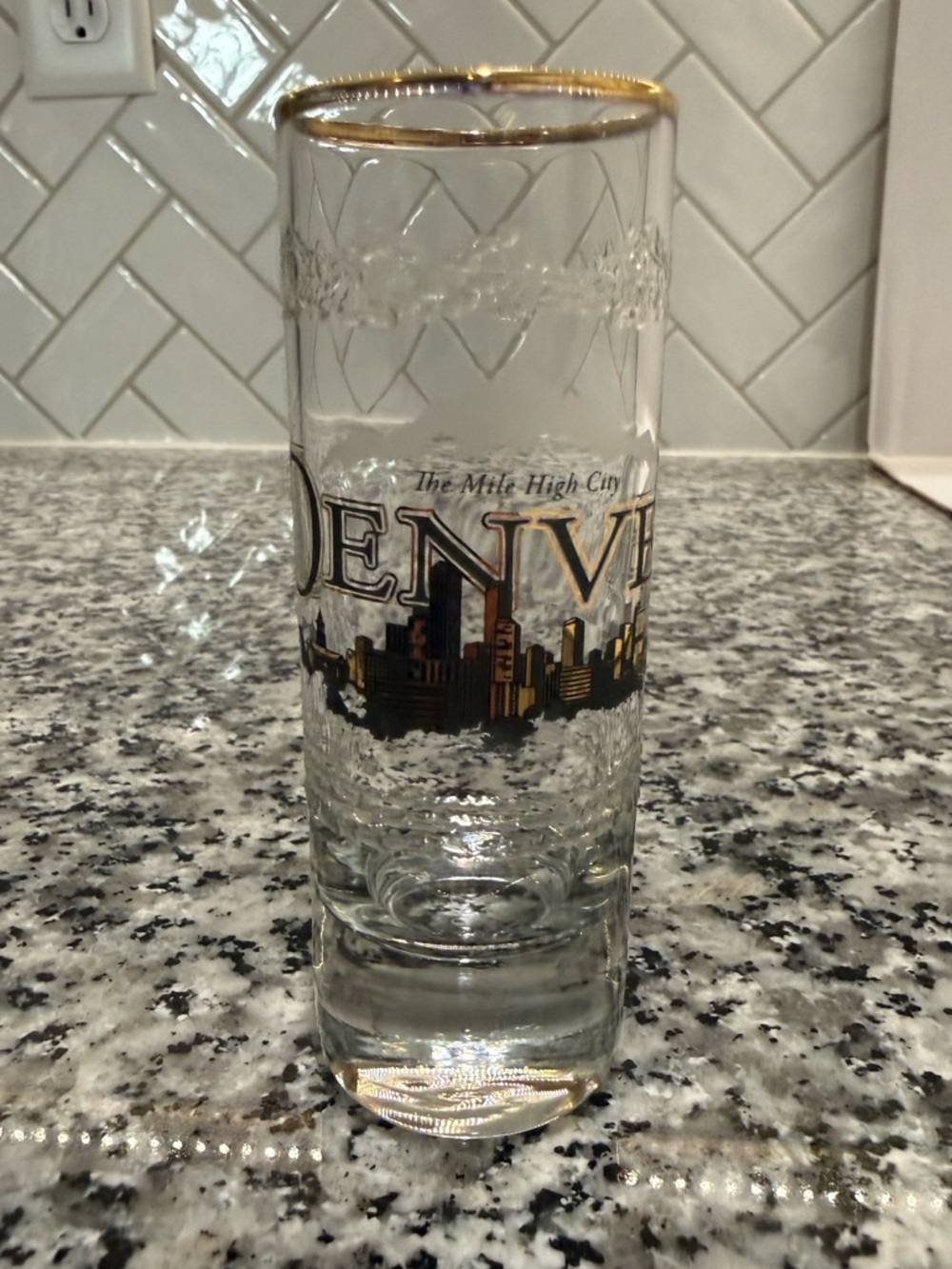 Denver, Colorado Skyline Shot Glass Souvenir